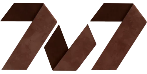 7v7 Logo Rostbraun